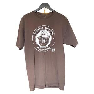 Smokey Bear Only You Prevent Wildfires Graphic T Shirt Brown Mens Large T-Shirt